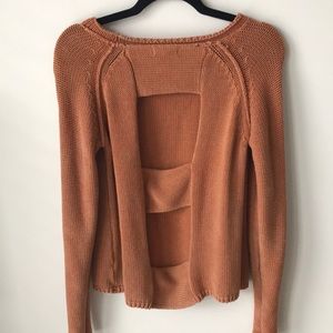 Gilded intent open back sweater